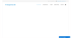 Desktop Screenshot of it-eksperten.no